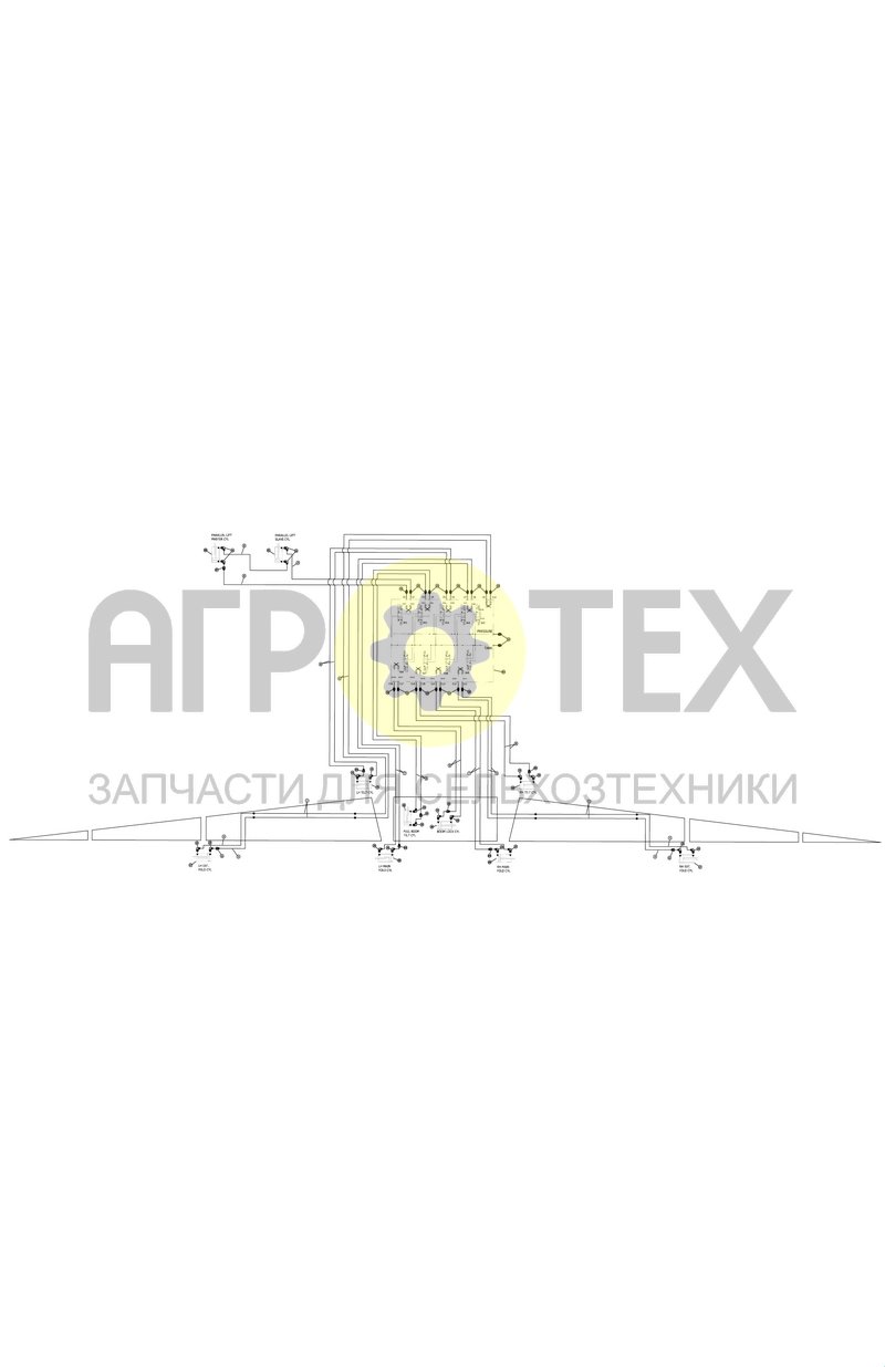 Гидрооборудование штанги 100 (SX018821) (№1 на схеме)